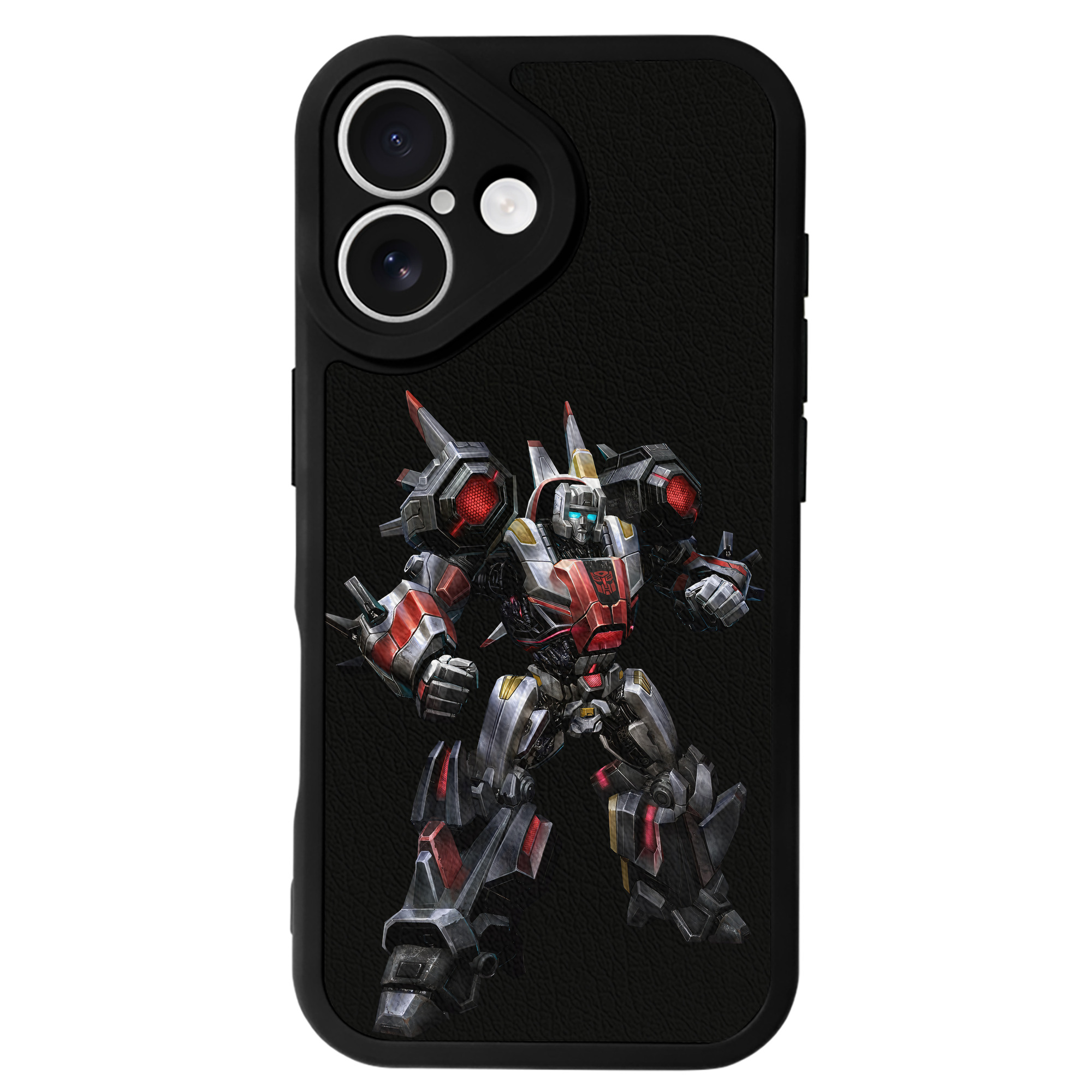 （画像用） Transformers トランスフォーマー 【iPhone 16シリーズ対応】シリコンスマホケース（レザー調） 材質：シリコン